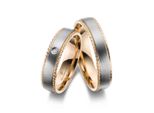 Trauring MARRYA Titan Ringe Trauringe Eheringe Partnerringe Gr. 60, rosa (damen ring, silber, rosé), Fingerringe, Damen, 60, Titan