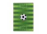 Kinderteppich Fußball, Fußballfeld mit Flaggen Motiv, Höhe 9 mm Ökotex Standard