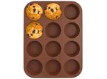 Stampo In Silicone Per 12 Muffin, Antiaderente E Facile Da Usare