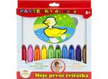 Teddies Pastelli Da Bagno I Miei Primi Animali 10 Pezzi Con Spugna In Scatola Mpz