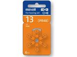 Batteria Zinco-Aria Maxell ZA13 6 Pezzi Per Apparecchi Acustici In Blister