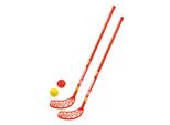 SchildkrÖT 970135 SchildkrÖT Fun Hockey Set, 4 Pezzi, Rosso / Giallo
