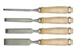 Set Di Scalpelli 4 Pz. Set Di Scalpelli Scalpelli Per Legno 6, 12, 18, 24 Mm