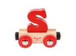 Bigjigs Rail Wagon Binario Ferroviario In Legno - Lettera S