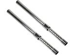 Set Di 2 Tubi Telescopici Ø 35 Mm Tubo Per Aspirapolvere Estendibile Da 600 A 1000 Mm - Tubo Di Prolunga Universale Per Tappeti E Pavimenti Duri - Tubo Di Ricambio Cromato Per Aspirapolvere - Tubo Di Aspirazione Con Funzione A Scatto