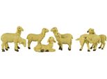 Figure Del Presepe Dipinte A Mano 7 Pezzi, Altezza Circa 7 Cm, Adatte A Figure Da 15 A 17 Cm