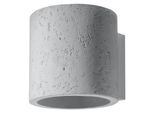 Lampada Da Parete Orbis In Cemento 1Xg9 8W Calcestruzzo 10X12X10Cm Sollux Lighting