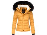 Navahoo Damen Steppjacke Hochwertige Winterjacke Mit VoluminöSer Kunstpelz-Kapuze Miamor