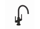 Kludi Nova Fonte Waschtischarmatur Puristic Einlochmontage Brushed Gunmetal, 20118N215 20118N215