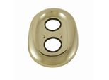 Kludi-Ersatzteil Rosette Komplett Mit Schrauben Vergoldet 23 Kt 7526845-00