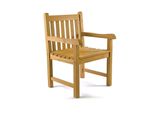 Vcm Gartenstuhl Gartensessel Landhaus Style Teak Holz Behandelt Stilvoll Braun MaßE H 91 Cm X B 60 Cm X T 62 Cm