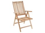 Vcm Gartenstuhl Hochlehner Klappstuhl Holz Teak Outdoor MaßE .110 X 56 X 75 Cm