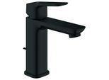 Grohe Eh-Waschtischbatterie Cubeo 101749 M-Size Zugstangen-Ablaufgarn. Matt Black, 1017492430 1017492430