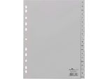 Durable Divisorio A4 In Pp 20 Tasti A-Z Cavalierini Prestampati , Grigio, 651010