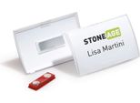 Durable Portanome Click Fold 54X90 Mm In Pp Con Magnete, 10 Pezzi, Trasparente, 821519
