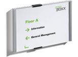 Durable Targa Fuori Porta Info Sign 210X148,5 Mm Orizzontale, Argento, 480523
