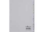 Durable Divisorio A5 In Pp 20 Tasti Con Cavalierini Prestampati A-Z , Grigio, 655010
