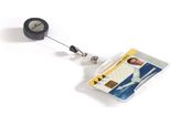 Durable Portabadge Con Chiocciola Yo-Yo Per 1 Tessera, 10 Pezzi, Trasparente, 801119
