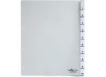 Durable Divisorio A4+ 10 Tasti Termosaldati, Trasparente, 683119