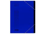 Elba 400002023 Organizer Chic - 7 Scomparti, A4, Cartone (Rc), 450 G/M², Blu Scuro