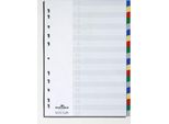 Durable Divisorio A4 In Pp 20 Tasti Con Cavalierini Colorati E Indice , Colorato, 675827