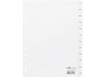 Durable Divisorio A4 In Pp 12 Tasti Jan-Dec Con Cavalierini Prestampati E Indice , Bianco, 611402