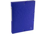 Scatola D'archivio Exacompta Dorso 40 Mm Con Etichetta In Cartone Manila Scotten Nature Future, Blu, Cartone, A4, 240 X 320 X 40 Mm