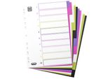 Elba 400004810 Mycolour Registri In Plastica Vuoti Din A4 Da 10 Pezzi