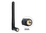 Delock 89437 Wl-Antenne Delock Sma 2,0Dbi, Kippgelenk Drehbar Schwarz