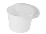 Papstar Bicchiere Rotondo Per Zuppa "To Go"", Bianco, 770 Ml"