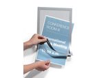 Durable Cornice Espositiva Duraframe® A4 Conf. Bulk, 10 Pezzi, Argento, 488223