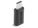 Lindy 41896 Adattatore Per Inversione Del Genere Dei Cavi USB-C Micro-B Nero