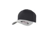 Flexfit 6277T | Flexfit Wooly Combed 2-Tone Cap, Materiale Resistente Alle Intemperie - Colore: Nero/Argento - Taglia: S/M