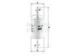 MANN-FILTER Filtro Carburante Wk 512