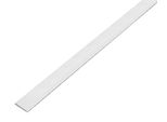 Alberts 433598 Barra Piatta, Autoadesiva, Alluminio, Bianco, 1000 X 20 X 2 Mm