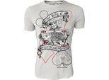 Hotspot Design The King Of Carpfishing, L, Grigio-Grigio, Maglietta Poker Collection, Per Pescatori Di Carpe, TS-PK01001S03