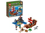 Lego 21152 Minecraft L'avventura Della Nave Pirata, Set Da Costruzione