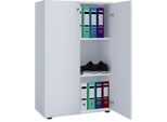 Armadio Ufficio Lona Bianco L. 70 X A. 111 X P. 38 Cm