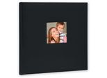 Album Fotografico In Cotone Zep 24X24 Cm Nero 40 Pagine Bianche