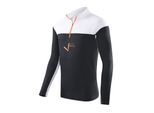 Black Crevice - Camicia Funzionale Da Uomo/ Dolcevita/Midlayer Da Sci | Colore: Nero/Bianco | Taglia: S