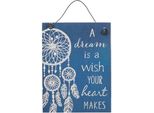 Appendino Decorativo Dream Blu-Bianco In Formato 8X10 Cm