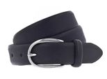 Vanzetti Pelle Cintura Classics 30Mm Cambered Leather Belt W75 Black Nero