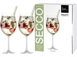 Eisch Fruity 551/951 + Vetro Verde Paglia - 2 Pezzi Ciascuno In Gk Secco Flavoured 25512951