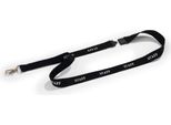 Durable Cordoncino In Tessuto 20 "Staff"" Con Moschettone, 10 Pezzi, Nero, 823901"