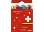 Caran D'ACHE1284818 Matite Colorate Caran D'ache Swisscolor, Confezione Da 18 Pezzi