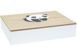 Scatola Portafoto In Legno Deknudt Panda 16,2X21,2X5 Cm