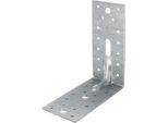 Alberts 867560 Connettore Angolare Per Carichi Pesanti Con Perlina, Zincato Sendzimir, 150 X 150 X 65 Mm, Set Da 25