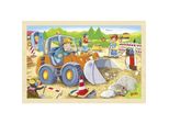 Goki - Puzzle A Cornice - Cantiere - 24 Pezzi