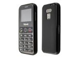 Caseroxx Custodia Protettiva In Tpu Compatibile Con Telme C150 / C151, Custodia In Gomma Per Cellulare Nera