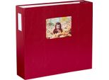 Hnfd Album Fotografico Xl Lona Bordeaux 37,5X34 Cm 168 Pagine Bianche